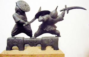 Скульптура, Круглая - Battle
