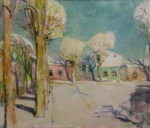 Живопись, Реализм - Зима в красивом переулке